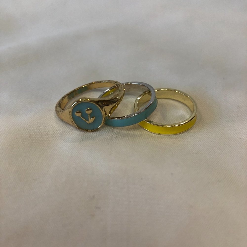 Altar'd State Gold Plated Salty Golden Fashionable Rings - Picture 2 of 9